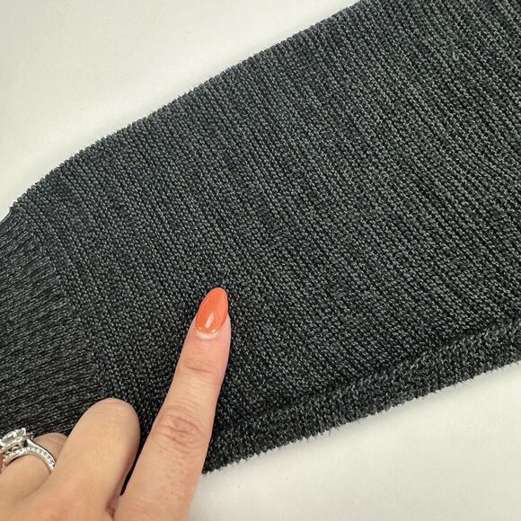 Exofficio Gray 1/4 Zip Long Sleeve Pullover Sweater Mock Neck Sz M Cable Knit - Picture 13 of 13